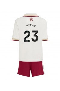 Fotbalové Dres Arsenal Mikel Merino #23 Dětské Třetí Oblečení 2025-26 Krátký Rukáv (+ trenýrky)